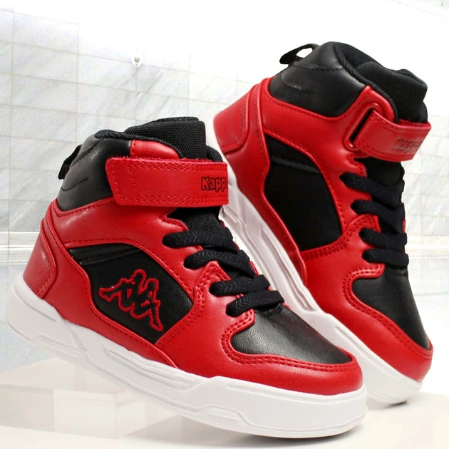 Sneakersy chłopięce za kostkę Kappa 260926K-2011 33 Czerwone (4056142861364) - obraz 4