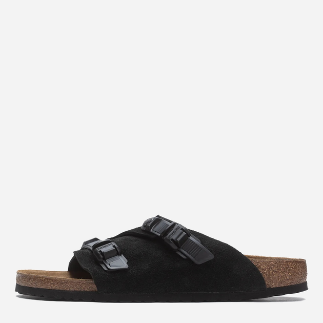 Klapki męskie skórzane Birkenstock 1026783 44 Czarne (4066648118725) - obraz 1