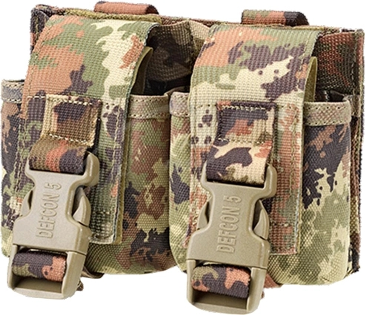 Підсумок Defcon 5 PORTA GRANATE MOLLE DOPPIO 2 гранати, к:camo - изображение 2