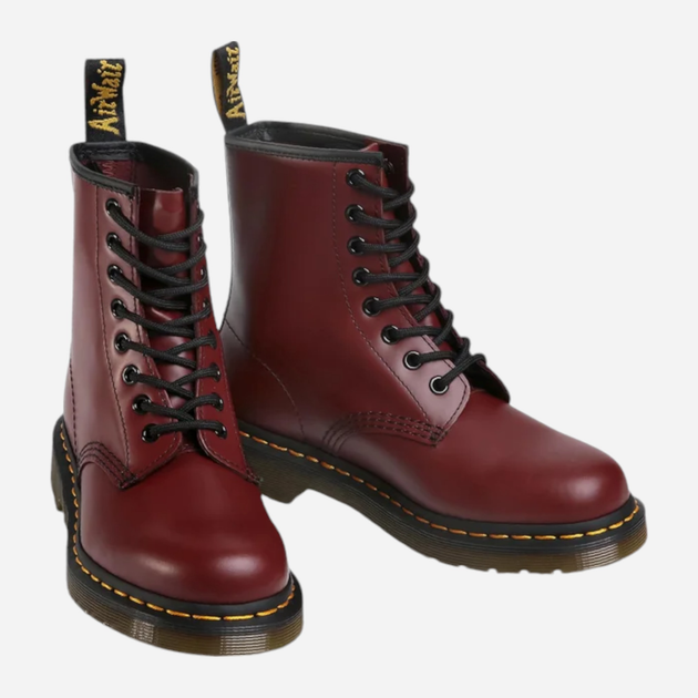 Жіночі берці високі Dr. Martens 1460 Smooth 11822600 36 Бордові (800090827682) - зображення 3