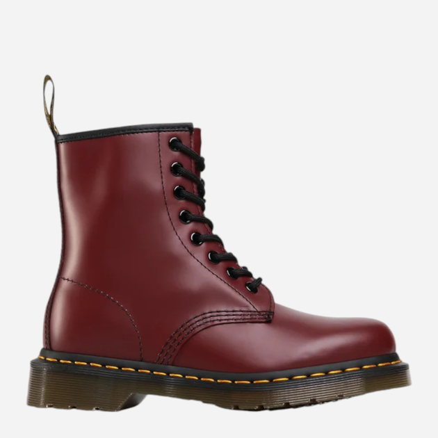 Жіночі берці високі Dr. Martens 1460 Smooth 11822600 40 Бордові (0800090796629) - зображення 1