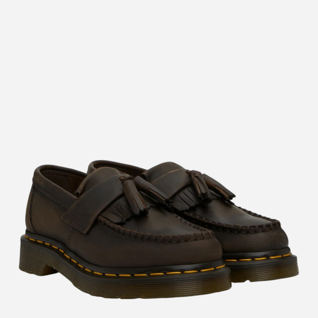 Loafersy męskie skórzane Dr. Martens Adrian Crazy Horse 30917201 43 Ciemnobrązowe (0190665589351) - obraz 2