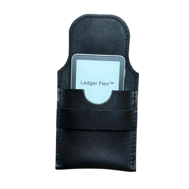 Чехол кожаный для Ledger Flex, NAI Flex Case, черный (NAIFlexCase_bl) - Фото 6 Чехол кожаный для Ledger Flex, NAI Flex Case, черный (NAIFlexCase_bl) - изображение 6