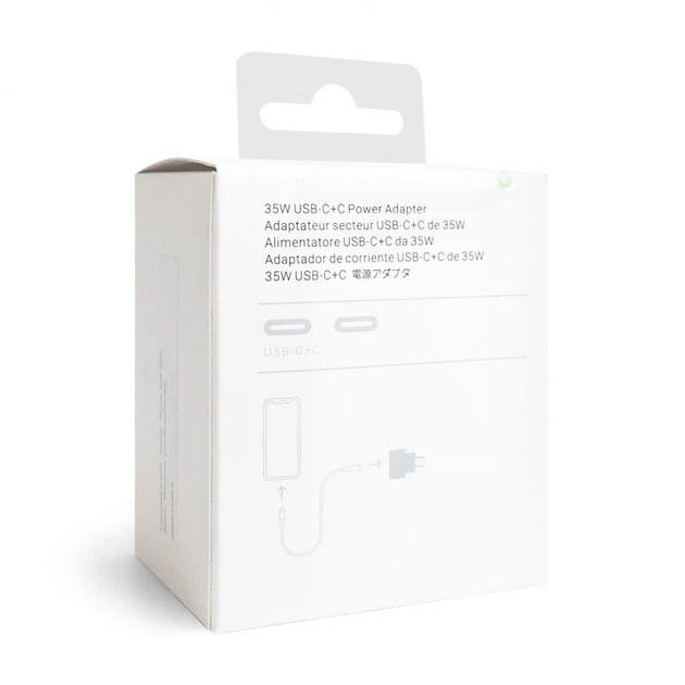 Сетевое зарядное устройство (адаптер) для Apple iРhone A2246 2xPD / 35W white - изображение 7