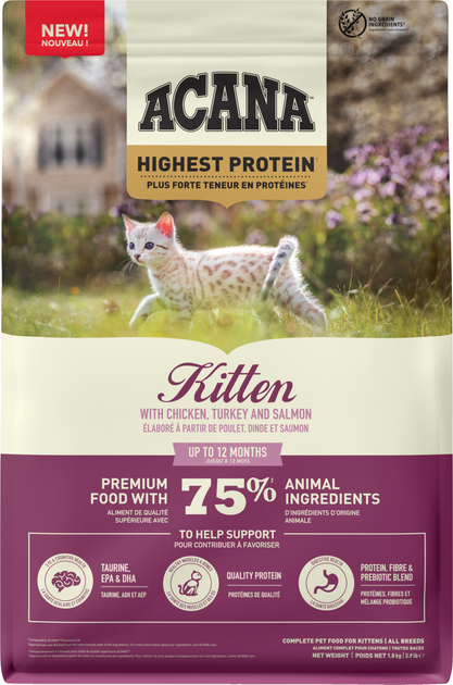 Sucha karma dla kociąt Acana Highest Protein Kitten 1.8 kg (0064992723255) - obraz 2