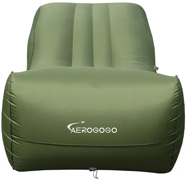 Надувний матрац для кемпінгу Aerogogo Giga Lounger PS2 Green (6975272630306) - зображення 3