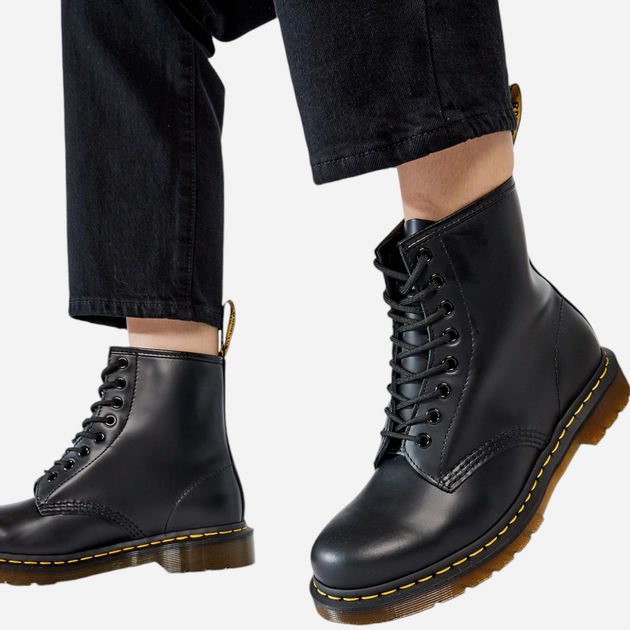 Чоловічі берці Dr. Martens 1460 Smooth 11822006 44 Чорні (0800090796421) - зображення 2