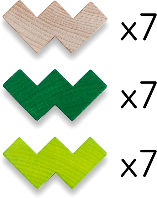 Klocki drewniane Haba 3D Viridis 21 elementów (4010168240916) - obraz 4