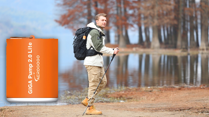 Акумуляторний насос для повітря Aerogogo Giga Pump 2.0 Lite P2G-02 Orange (6975272630535) - зображення 10
