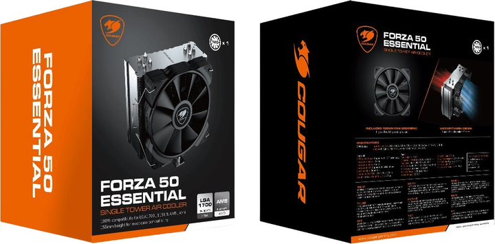 Chłodzenie Cougar Forza 50 Essential (CGR-FZAE50) - obraz 6