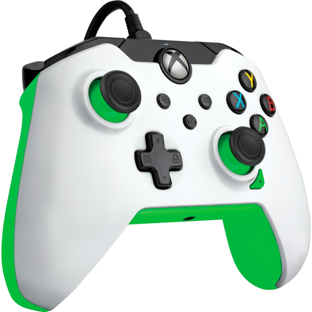 Kontroler przewodowy PDP Neon do Xbox Series/Xbox One/PC White-Green (049-012-WG) - obraz 3