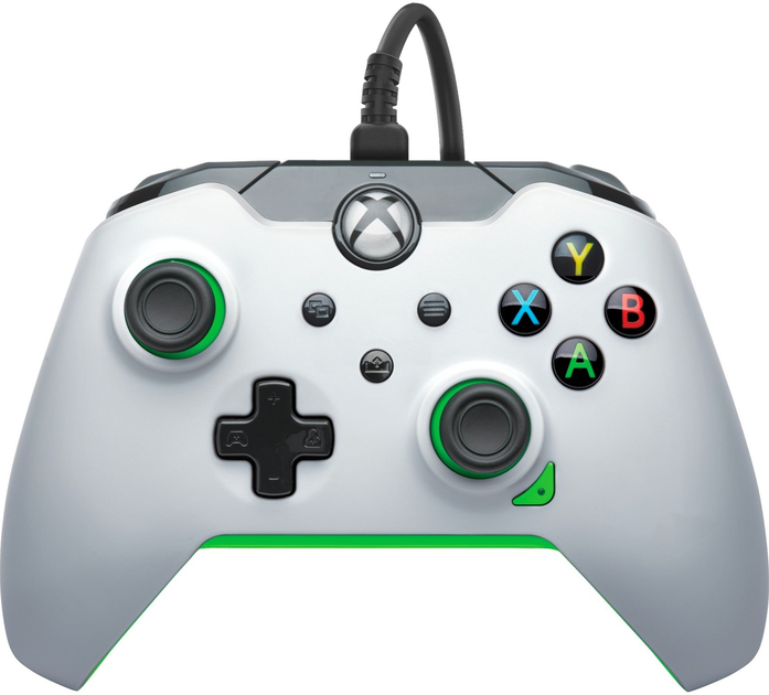 Проводной геймпад PDP Neon для Xbox Series/Xbox One/PC White-Green (049 ...