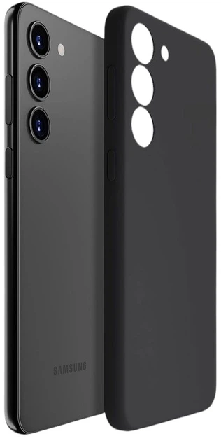 Панель 3mk Silicone Case для Samsung Galaxy S23+ 5G Black (5903108499279) - зображення 4