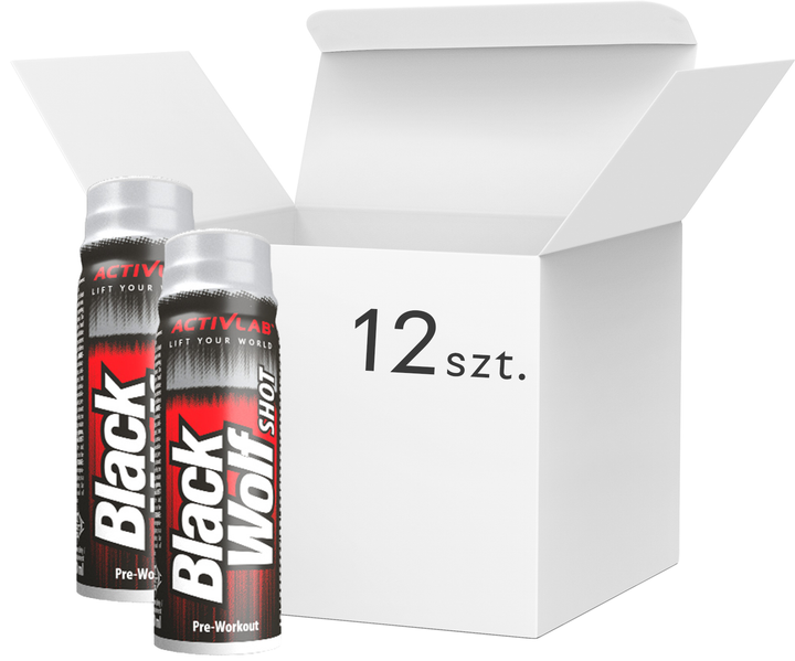 Opakowanie kompleks przedtreningowy ActivLab Black Wolf Shot 12 x 80 ml (5907368801469) - obraz 1