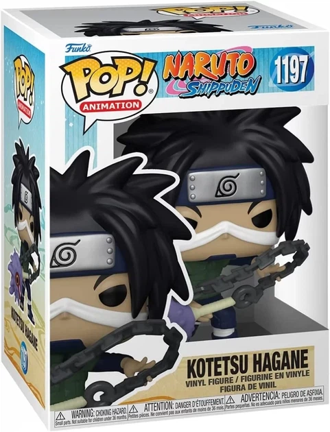 Фигурка коллекционная аниме Funko Pop Котэцу Хагане Naruto Kotetsu Hagane w/Weapon #1197 винил 10 см (NA KH 1197) - изображение 3