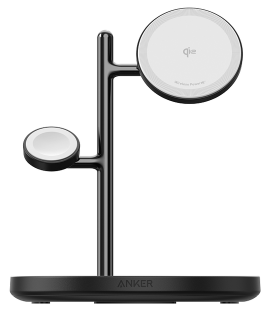 Бездротове зарядне пристрій Anker MagGo 3-in-1 Wireless Charging Station (7030797) - Фото 2 Бездротове зарядне пристрій Anker MagGo 3-in-1 Wireless Charging Station (7030797) - зображення 2