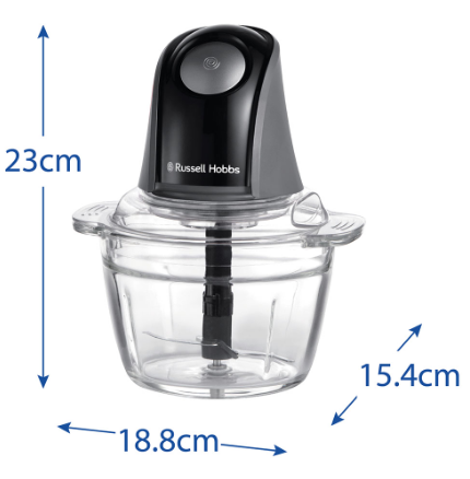 Измельчитель 27131-56 Matte Charcoal Mini Chopper Russell Hobbs 000342971 - изображение 4