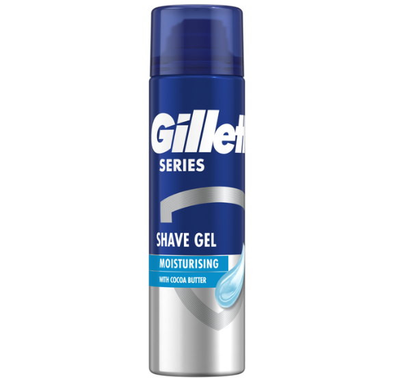 Гель для гоління Gillette зволожуючий з маслом какао 200 мл (7702018980833) - Фото 1 Гель для гоління Gillette зволожуючий з маслом какао 200 мл (7702018980833) - зображення 1