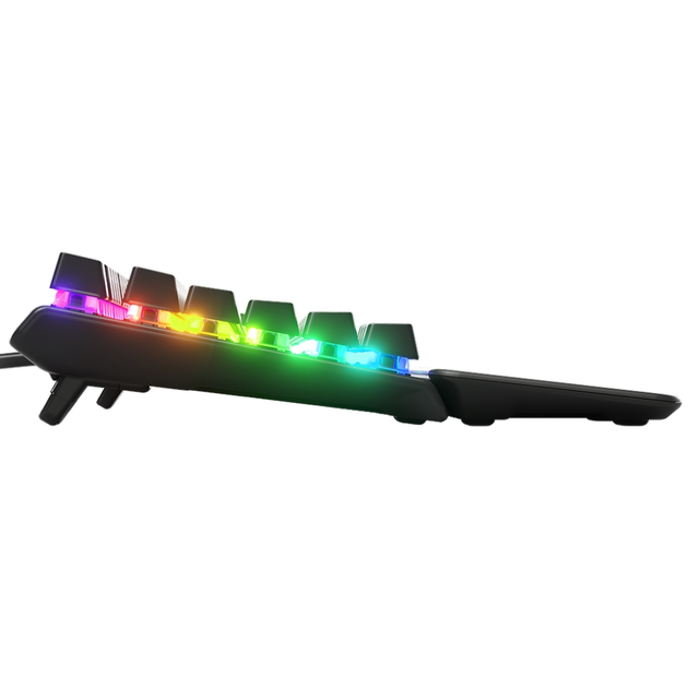 Дротова ігрова механічна клавіатура SteelSeries Apex 7 Red Switch UA OLED Smart Display RGB USB Black (64636) - зображення 2