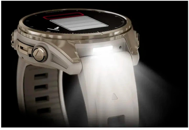 Smartwatch Garmin fenix 8 43mm AMOLED Sapphire Soft Gold z Fog Gray/Dark Sandstone (010-02903-11) - obraz 12