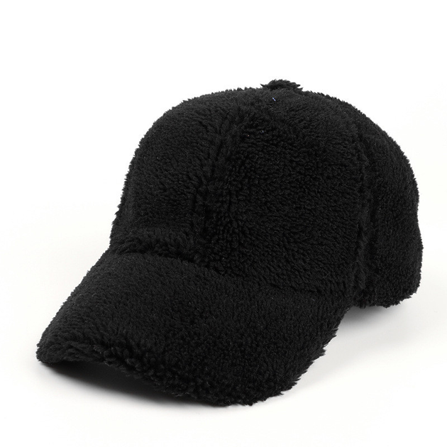 М'яка хутряна бейсболка кепка Honey Fashion Accessories 56-59р чорний (13-291) - зображення 2