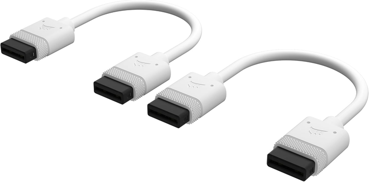 Kabel Corsair iCUE LINK 100 mm 2 Pack White (840006670506) - obraz 1