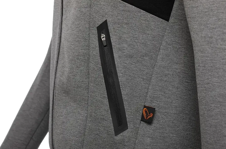 Реглан Savage Gear Tec - Foam Zip Hoodie S Dark Grey Melange - зображення 5