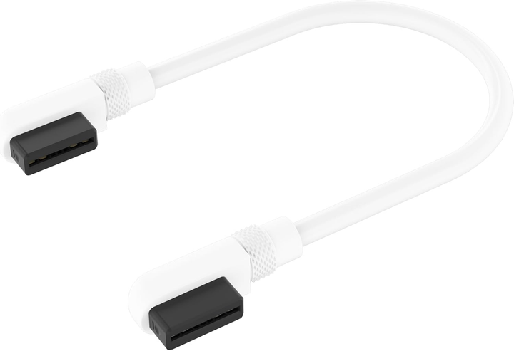 Кабель Corsair iCUE LINK 135 мм 90° 2 Pack White (840006673798) - зображення 2