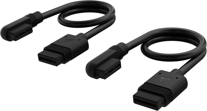 Kabel Corsair iCUE LINK 200 mm 90° 2 Pack Black (840006664369) - obraz 1