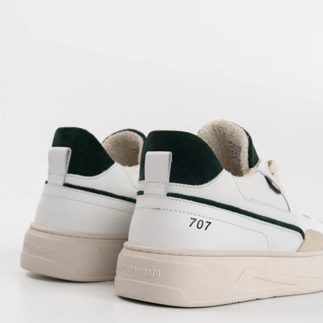 Sneakersy męskie skórzane Antony Morato MMFW01612LE300001-4076 43 Biały/Beżowy (8052136480753) - obraz 3