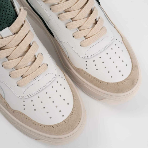 Sneakersy męskie skórzane Antony Morato MMFW01612LE300001-4076 43 Biały/Beżowy (8052136480753) - obraz 4