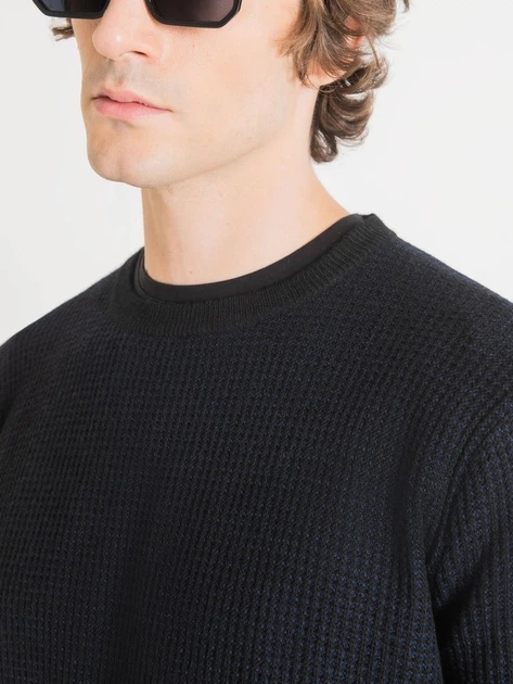 Джемпер чоловічий Antony Morato MMSW01314YA400141-7106 XL Темно-синій (8052136336760) - зображення 3