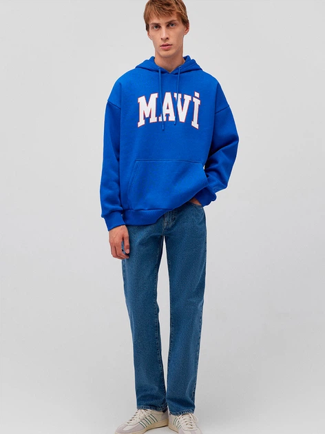 Худи мужское Mavi M067149-70896 XL Синее (8683460447992) - изображение 3