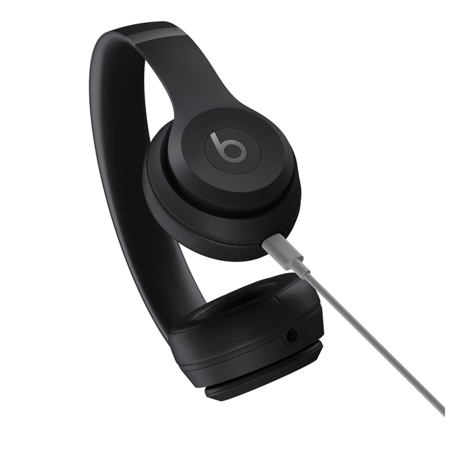 Беспроводные наушники Beats Solo 4 Matte Black (черные) MUW23 - изображение 5