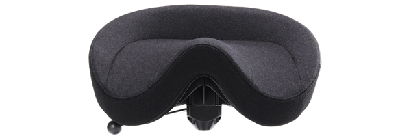 Стілець сідло для активного сидіння Backapp Smart Nordic Wool, Silver Grey, Red ball, Wheels Black Grey - Фото 2 Стілець сідло для активного сидіння Backapp Smart Nordic Wool, Silver Grey, Red ball, Wheels Black Grey - зображення 2