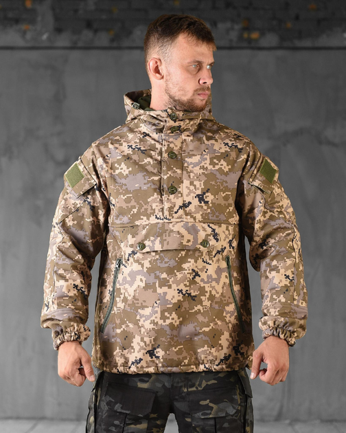 Тактическая демисезонный анорак SoftShell 3XL пиксель (88914) - изображение 2