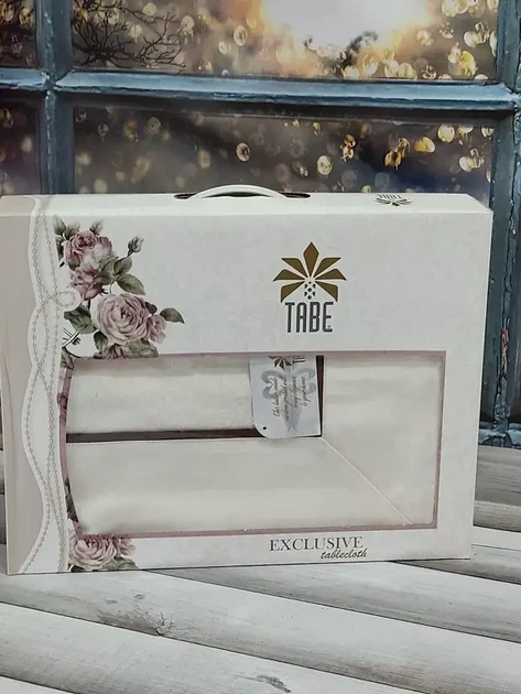 Жаккардова скатертина Tabe DAISY 160х220см - зображення 4