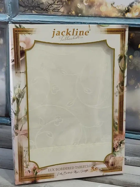 Скатерть водоотталкивающая Jackline LUX BORDERED JTD 160х220см - Фото 4 Скатерть водоотталкивающая Jackline LUX BORDERED JTD 160х220см - изображение 4