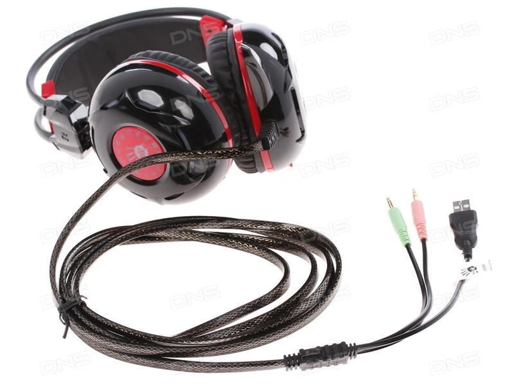 Навушники A4Tech Bloody G300 (Black+Red) - зображення 3