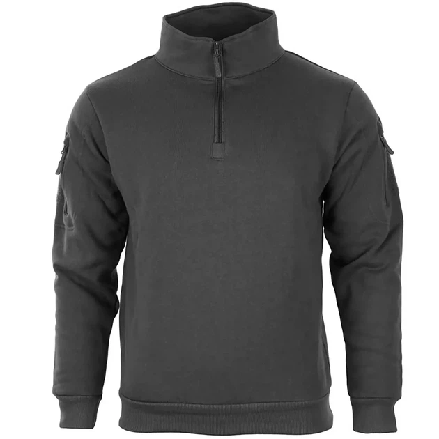 Кофта тактична Чорна Mil-Tec Tactical Sweatshirt 11472502 - М - зображення 5