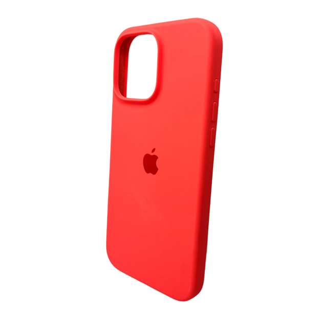 Защитный чехол-накладка Silicone Full Case AA Open Cam для Apple iPhone 16 Pro Max Peach (FullOpeAAi16PM-18) - изображение 3