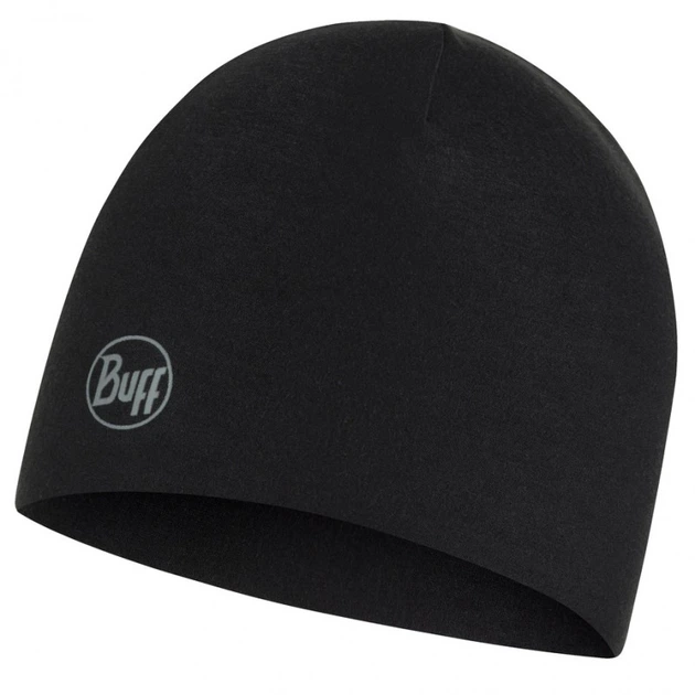 Шапка Buff Thermonet Hat solid black чорний - Фото 1 Шапка Buff Thermonet Hat solid black чорний - изображение 1