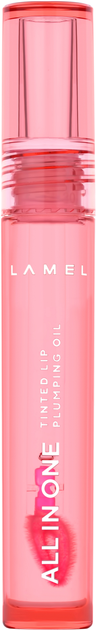 Акція на Олія тінт для губ Lamel Professional All in One Lip Tinted Plumping Oil №401 Peachy 3 мл (0810134211926/5060805941026) від Rozetka