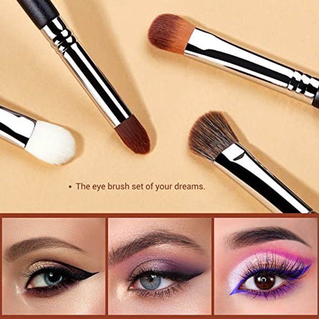 Zestaw pędzli do makijażu oczu Jessup Pro Eyeshadow Brushes T339 12 szt (6976074373392) - obraz 2