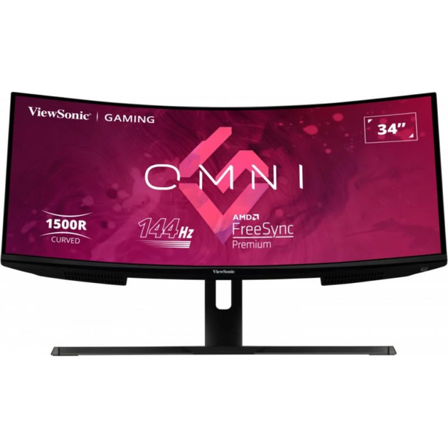 Монитор игровой 34" ЖК ViewSonic VX3418-2KPC VA/3440х1440 безрамочный ...