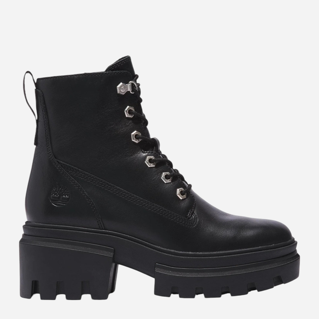 Botki damskie skórzane Timberland Everleigh TB0A41S70151 38 (7US) 24 cm Czarne (196013824495) - obraz 1