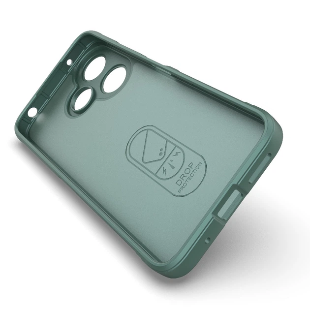 Чехол Wave Shield для Xiaomi Redmi 13 бампер противоударный Green - изображение 4