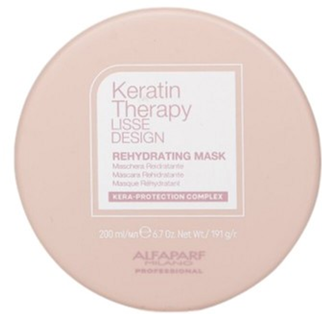 Зволожуюча маска для волосся Alfaparf Keratin Therapy Lisse кератинова 200 мл (8022297141466) - зображення 1