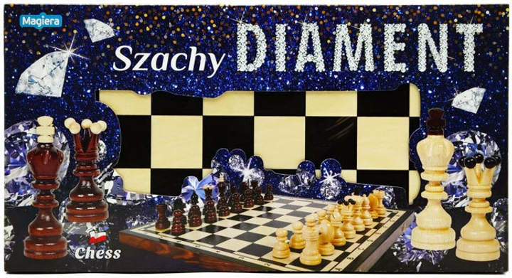 Szachy Rafał Magiera Diament 44 cm (5903292830186) - obraz 1