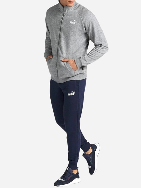 Komplet sportowy męski Puma Tracksuit 585840-53 XXL Szary/Granatowy (4064536587905) - obraz 3